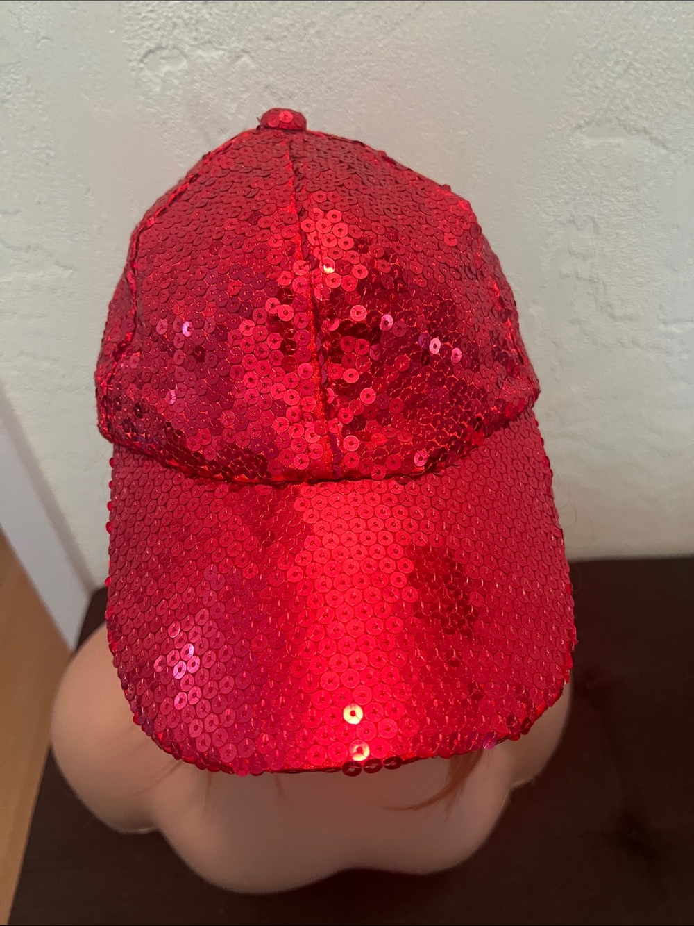 #1942**Red Sequin Baseball Cap